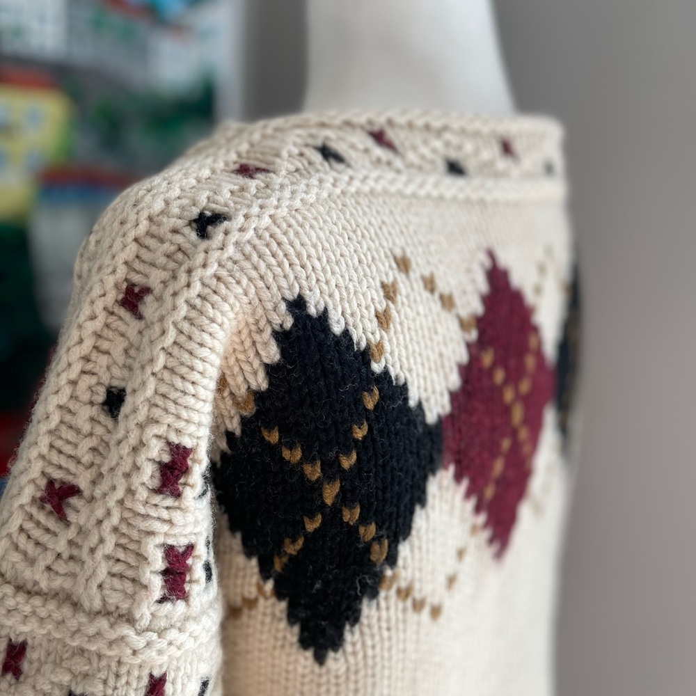 Academia Rumère Classe, 100% Wool Soft Chunky Knit From Japan Cottage Cozy - M - Picture 10 of 14